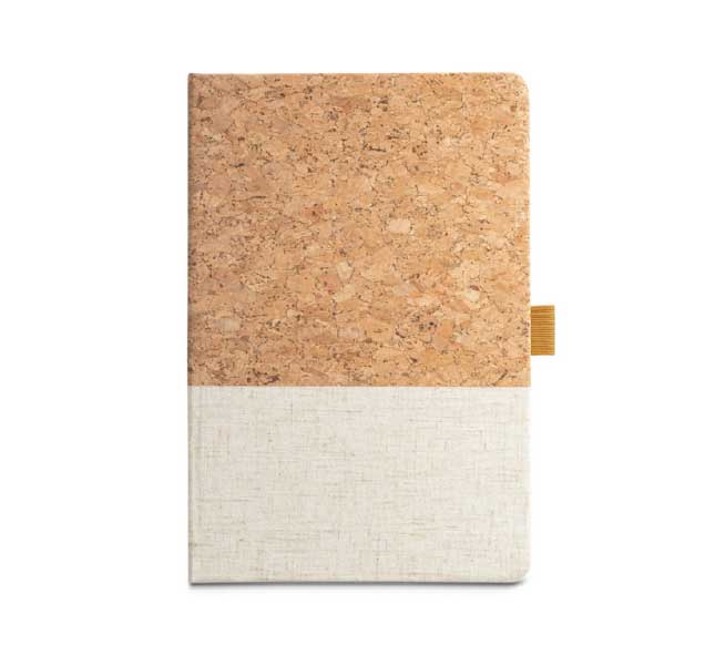 A5 Notebook In Cork And Linen 